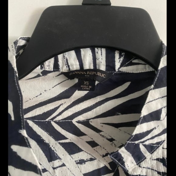 EUC Banana Republic 100% cotton Tunic Dress Beach Cover Up Sz XS - Picture 2 of 10